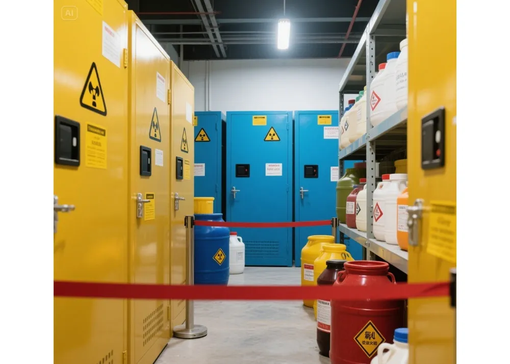 ایمنی شیمیایی: جلوگیری از خطرات در محل کار شما از طریق شیوه های ذخیره سازی ایمن